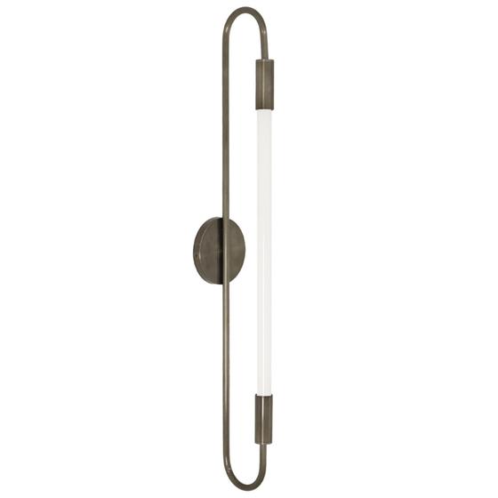 Imagem de Arandela Plafon Parede Teto Sabre Tubular Quarto Bronze T8