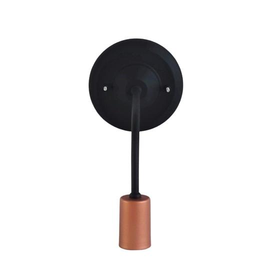 Imagem de Arandela Retrô 1 Lâmpada Emalustres Preto/Cobre