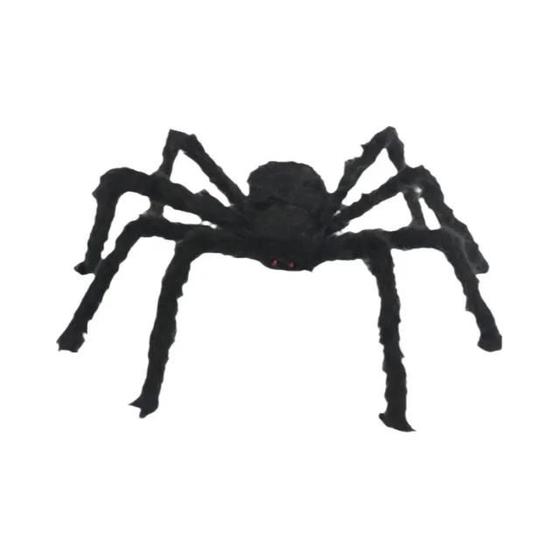 Imagem de Aranha de Pelúcia Gigante para Halloween - Decoração de Festa e Adereço para Exterior