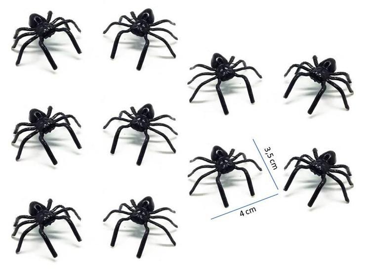 Imagem de Aranha / Mini Aranha Plástica Brinquedo Halloween