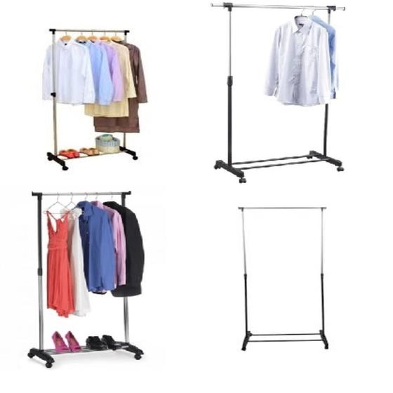 Arara de guarda roupas portatil regulavel cromado com sapateira cabideiro com rodinhas completa Menor preço em Arara de guarda roupas portatil regulavel cromado com sapateira cabideiro com rodinhas completa