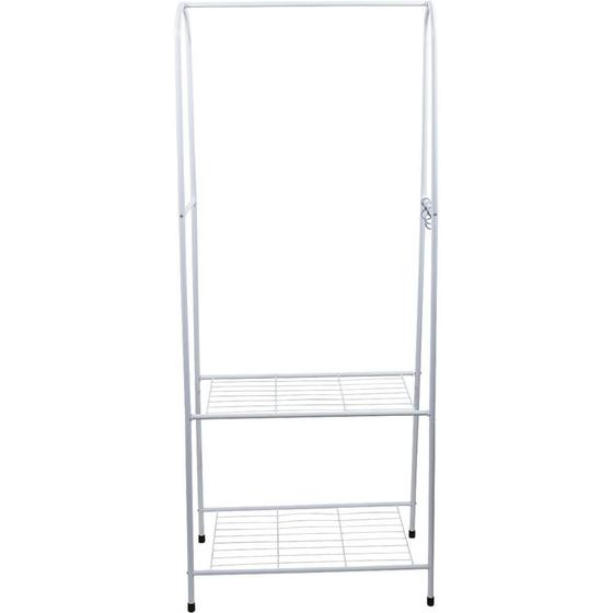 Arara de Roupas com 2 Prateleiras Cazza Branca é boa?