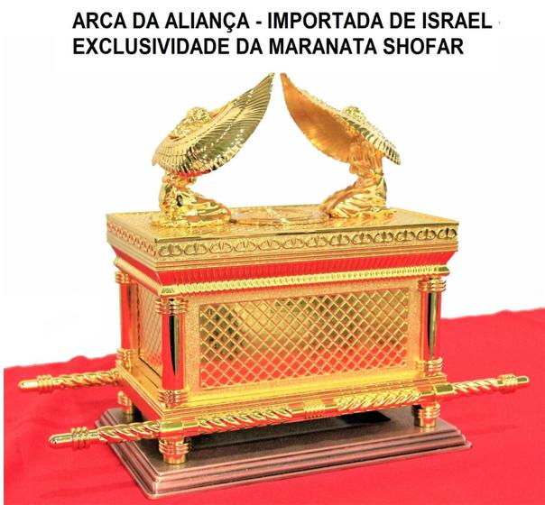 Imagem de Arca Da Aliança Cristã Metal Luxo Grande Importada De Israel