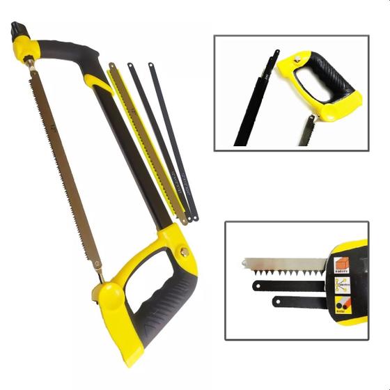 Imagem de Arco De Serra Profissional Com 4x1 em Corte 0, 45 e 90 graus