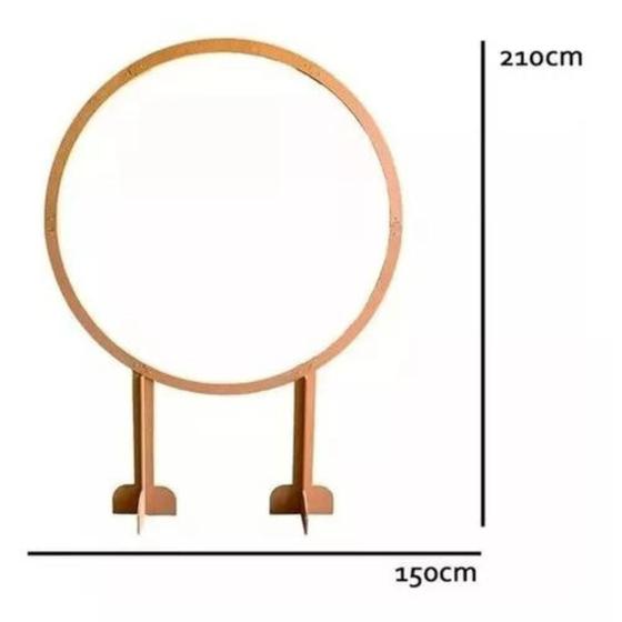 Imagem de Arco Painel Redondo mdf Cru para Decoração de Festas