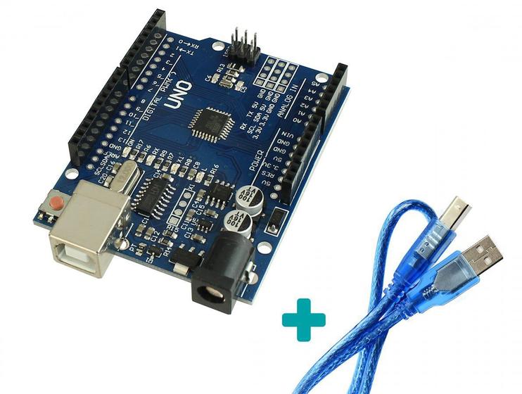 Imagem de Arduino Uno SMD Compativel com Cabo