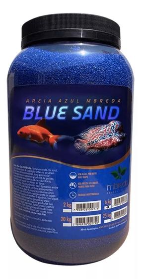 Imagem de Areia Azul Blue Sand Mbreda 6kg (tamanho 1,0 A 1,5 Mm)