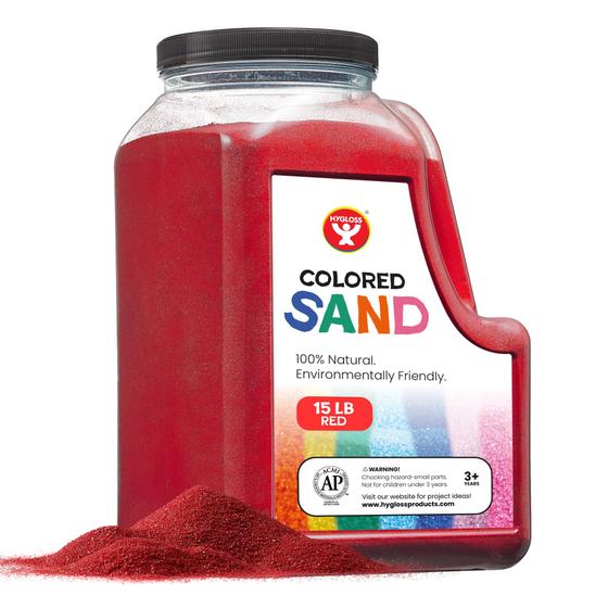 Imagem de Areia Colorida Hygloss para Artesanato - 6,8kg - Segura para Crianças Acima de 3 Anos