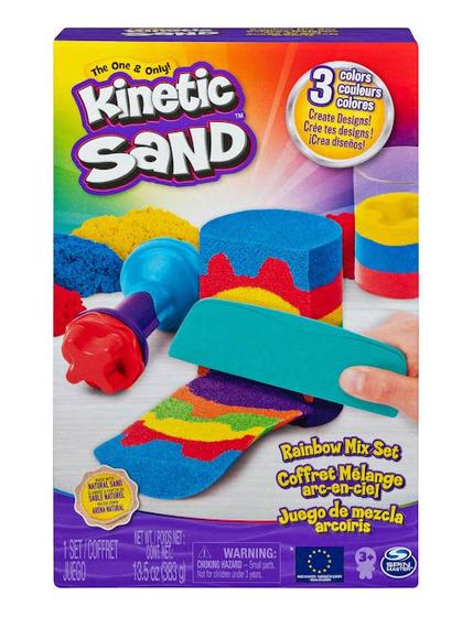 Imagem de Areia De Modelar Kinetic Sand Set Mix Arco-iris Sunny 3390
