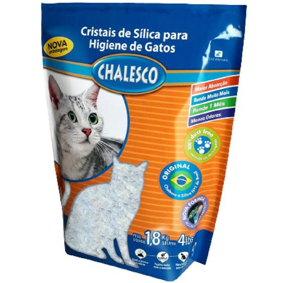 Imagem de Areia de Sílica para Gatos 1,8 Kilos - 70230 - CHALESCO