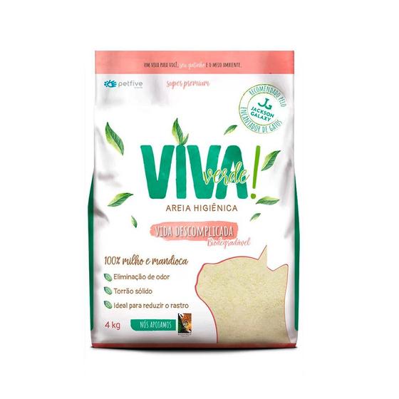 Areia Higiênica Biodegradável Viva Verde Vida Descomplicada 4Kg Menor preço em Areia Higiênica Biodegradável Viva Verde Vida Descomplicada 4Kg
