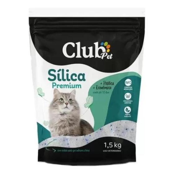 Imagem de Areia Higienica Cristais de Silica Grossa Club Pet 1,5 kg