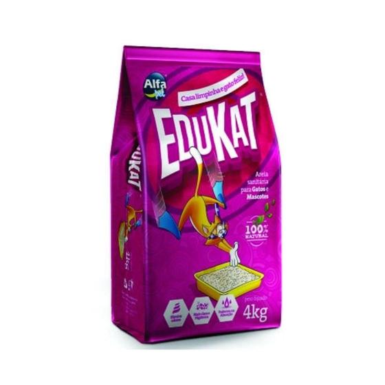 Imagem de Areia higiênica edukat 4kg - Alfa Pet