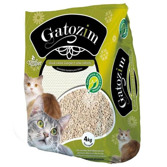 Imagem de Areia Higiênica Gatozim Para Gatos 4kg - Tezopet