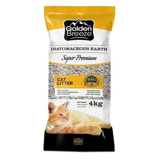 Imagem de Areia Higiênica Golden Breeze Super Premium para Gatos 4kg