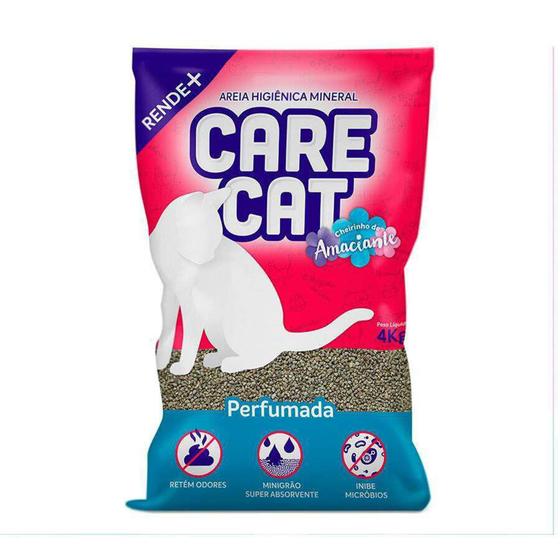 Imagem de Areia Higiênica para Gatos Carecat Perfumada 4kg