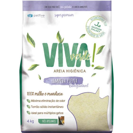 Areia Higiênica para Gatos Viva Verde Limpeza Plena - 4kg é boa?