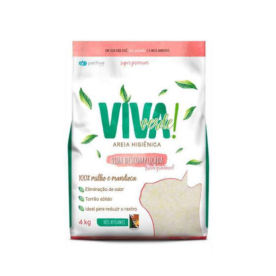 Areia Higiênica para Gatos Viva Verde Vida Descomplicada - 4kg Menor preço em Areia Higiênica para Gatos Viva Verde Vida Descomplicada - 4kg