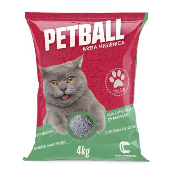 Areia higienica PetBall 4kg - Areia branca Menor preço em Areia higienica PetBall 4kg - Areia branca