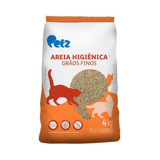 Imagem de Areia Higiênica Petz Grãos Finos para Gatos - 4kg