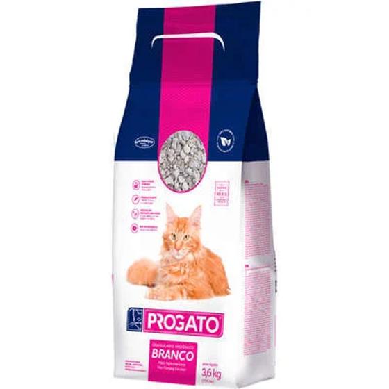 Imagem de Areia Higiênica Pro Gato Tradicional Branca Gatos 3,6kg - PROGATO