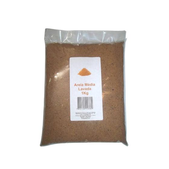Imagem de Areia Média Lavada para Vasos de Plantas 1Kg