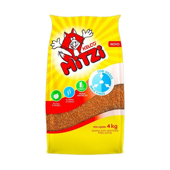 Areia para gato mitzi 4 kg Menor preço em Areia para gato mitzi 4 kg