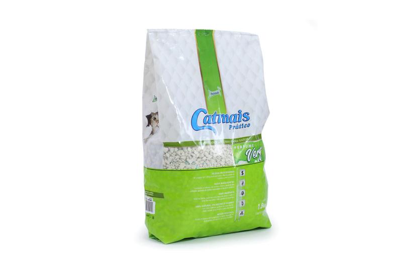 Imagem de Areia para gato sanitária granulado pedrinha perfumada Verti 1,8 kg Catmais