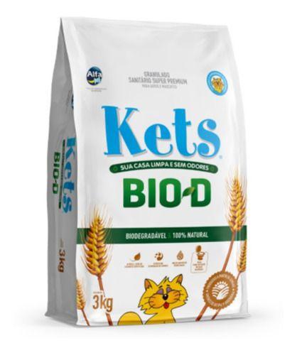 Imagem de Areia Para Gatos Kets Bio-d 3kg Biodegradável (com Nf)
