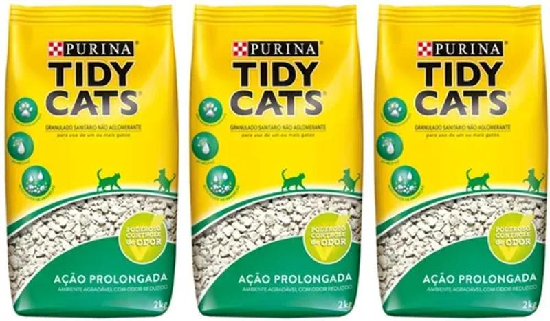 Imagem de Areia Para Gatos Purina Tidy Cats 2kg Combo C/ 3 Unidades