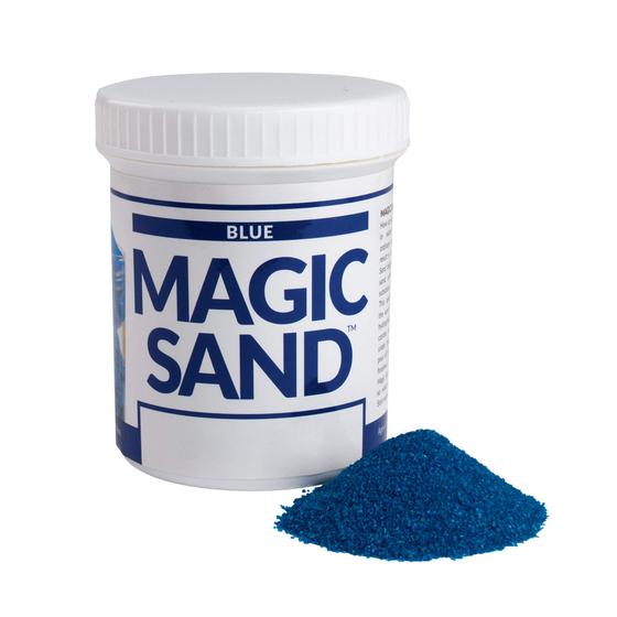 Imagem de Areia plástica colorida Steve Spangler Magic Sand 227g azul