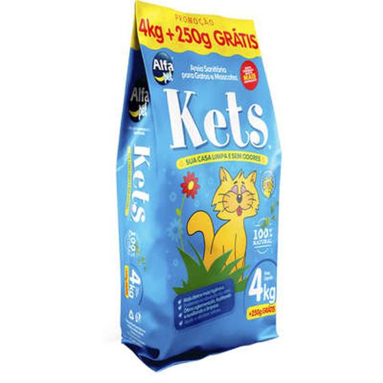 Areia Sanitária Alfapet Kets para Gatos - 4 Kg + 250g Menor preço em Areia Sanitária Alfapet Kets para Gatos - 4 Kg + 250g
