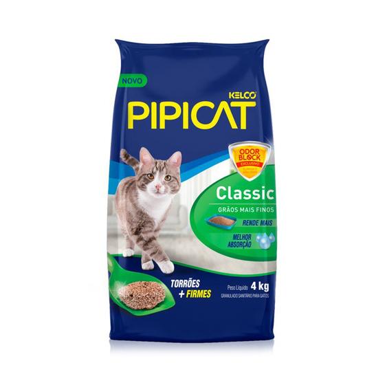 Imagem de Areia sanitaria higienica para gatos Pipicat Classic 4kg