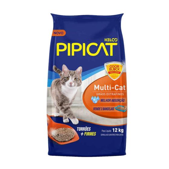 Areia Sanitária para gatos Pipicat Multicat 12 kg Menor preço em Areia Sanitária para gatos Pipicat Multicat 12 kg