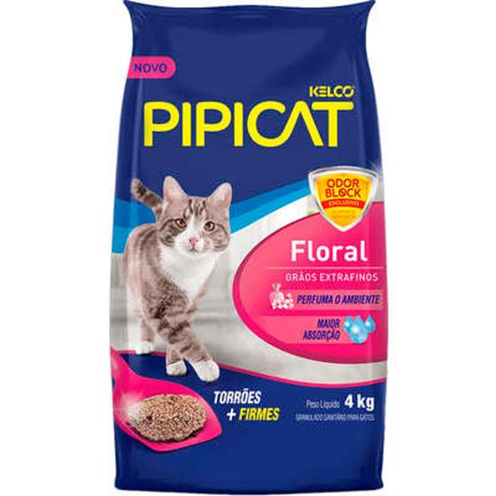 Imagem de Areia Sanitaria Pipicat Floral 4kg