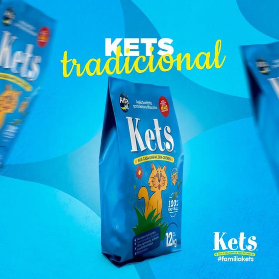 Areia Sanitária Tradicional Higiênica para Gatos Kets 4,250kg Menor preço em Areia Sanitária Tradicional Higiênica para Gatos Kets 4,250kg
