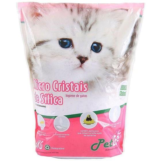 Imagem de Areia Sílica Micro Petlike Para Gatos Pacote Com 1.6kg