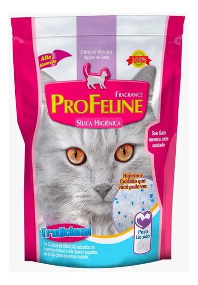 Imagem de Areia Silica p Gatos - Cristais de Silica Profeline Tradicional 1,4 Kg