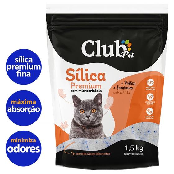 Imagem de Areia Sílica Premium com Microcristais Club Pet 1,5kg