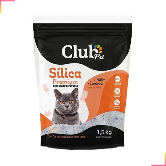 Imagem de Areia sílica premium fina com microcristais para gato 1,5kg