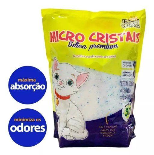 Imagem de Areia Sílica Premium Micro Cristais Para Gatos 1,5kg Savana