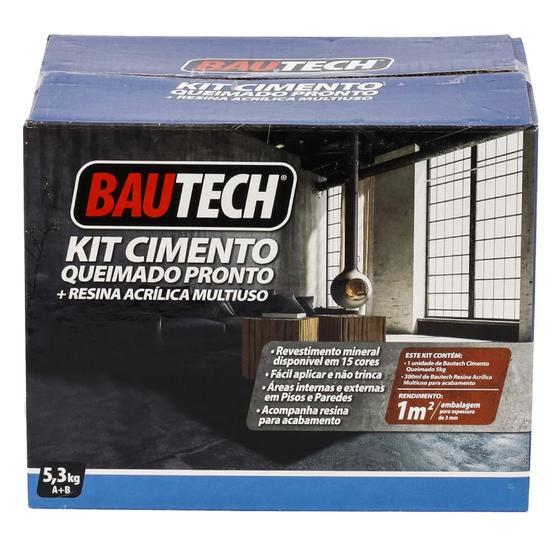 Argamassa Cimento Queimado Grafite com 5 Kilos - 6024 - BAUTECH Menor preço em Argamassa Cimento Queimado Grafite com 5 Kilos - 6024 - BAUTECH