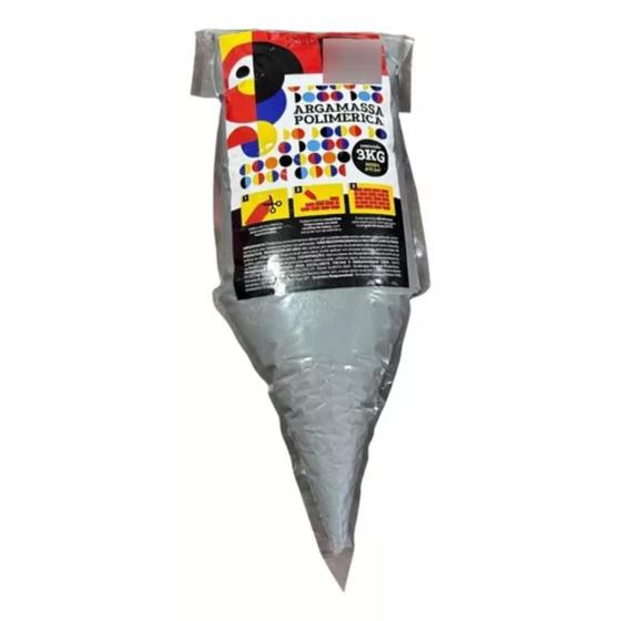 Imagem de Argamassa Polimérica Cola Bloco 3Kg Excellente Mais Resistente Fácil Aplicação