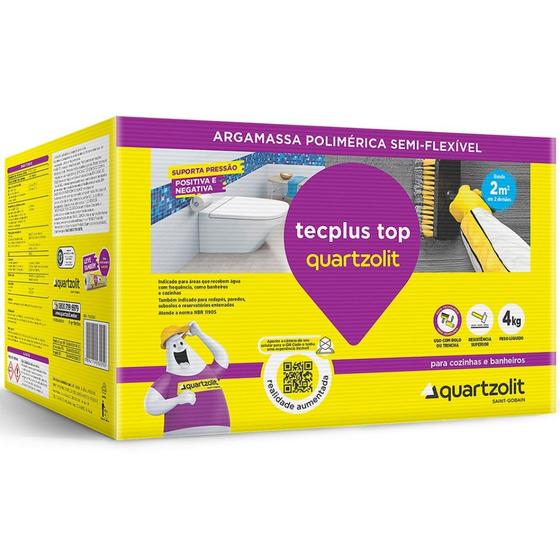 Imagem de Argamassa Polimérica Tecplus Top com 4 Kilos - 33225.10.34.051 - QUARTZOLIT