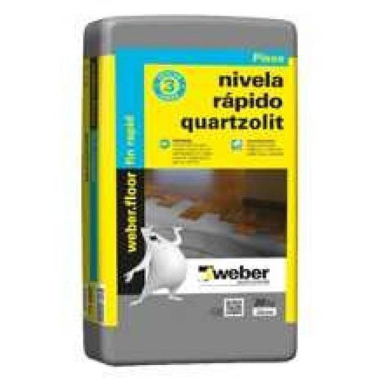 Imagem de Argamassa Quartzolit 20kg Nivela Rapido - WEBER - QUARTZOLIT