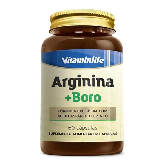 Imagem de Arginina + Boro (com Aspártico E Zinco) 60cps Vitaminlife