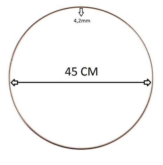 Imagem de Argola Aro De Metal 45cm Diâmetro - Artesanato