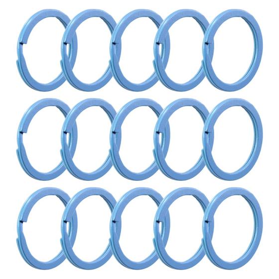 Imagem de Argola Azul Bebe Italiana 28mm Lembrancinhas Artesanato - 100 Unidades