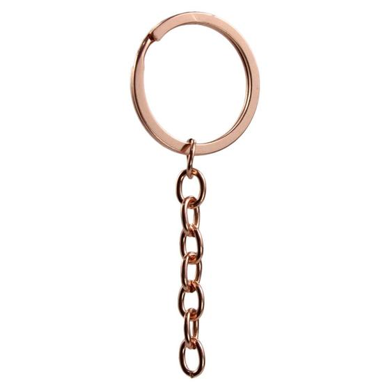 Imagem de Argola Italiana Rose Gold 32mm Com Corrente 30 Unidades