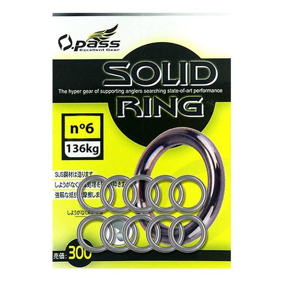 Imagem de Argola Solid Ring O-Pass Para Pesca Suporte Hook Aço Inox